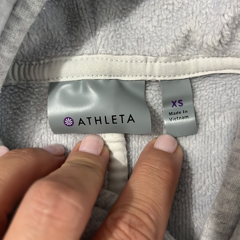 Athleta Gray hooded jacket size XS - Picture 6 of 6